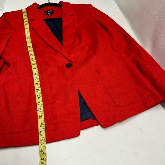 J. Crew Helena Blazer red size 14 - Picture 6 of 11